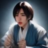 产品体验设计师苏晚的职业形象照，气质温和、微微侧身面向镜头